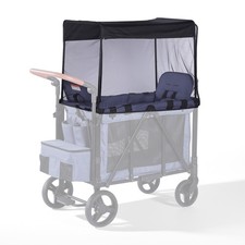 Mosquito Net Cover for W2 Stroller Wagon, Mosquito Net with WONDERFOLD W2, Black