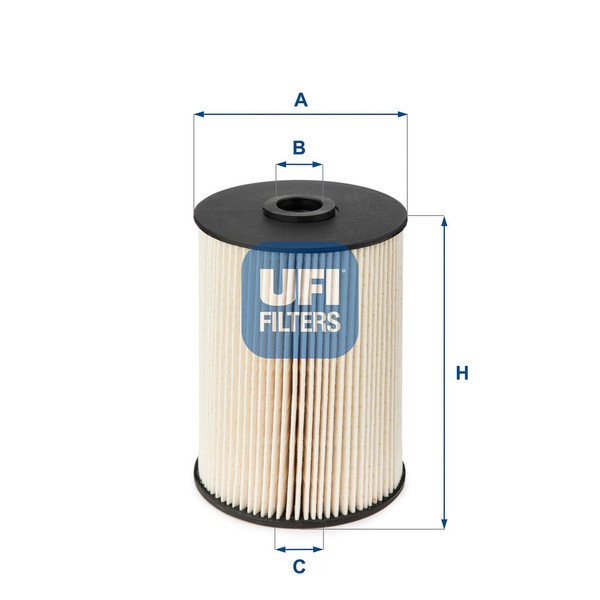 Kraftstofffilter UFI 26.021.00 Filtereinsatz FüR 5M1 Jetta Audi 5K1 Seat Golf VW-image
