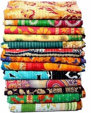 Sophia-Art 5 Pcs Lot of Indian Tribal Kantha Quilt Vintage Cotton Bed Cover W...
