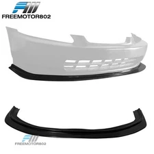 Fits 96-98 Honda Civic DP Style Front Bumper Lip Spoiler Unpainted Black PU