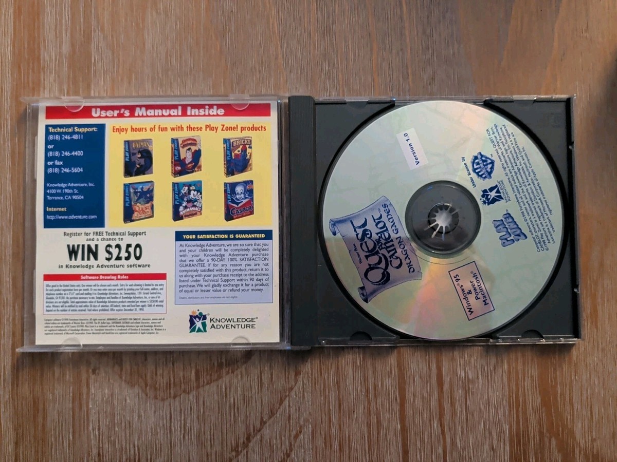 Quest for Camelot Dragon Games PC Mac CD Medieval Film Movie Game Quest for Camelot Dragon Games PC Mac CD Medieval Film Movie Game