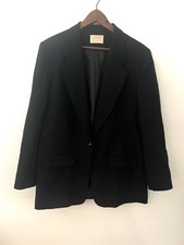Pendleton Vintage 100 Wool Blazer Black Classic Size 14