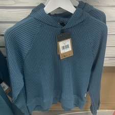 The North Face Women's Blue Pullover Hoodie Knit Size S Long Sleeve