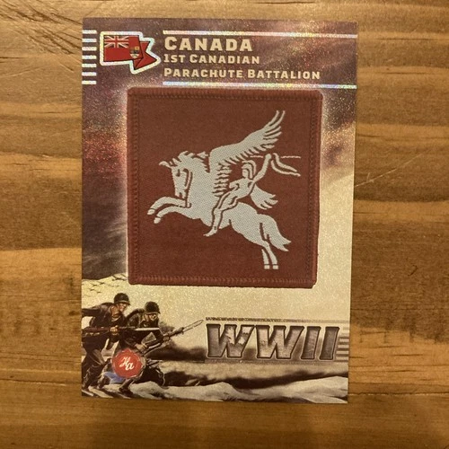 2025 Historic Autographs WW2 Insignia 1sr Canadian Parachute Batallion /99 W2P25