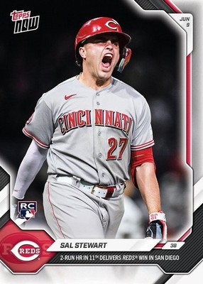 Sal Stewart RC 2-Run HR 2026 MLB Topps NOW Card 309 Presale