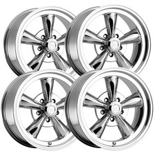 Set Of 4 Vision 141 Legend 5 15x8 5x4.75 -19mm Chrome Wheels Rims 15 Inch