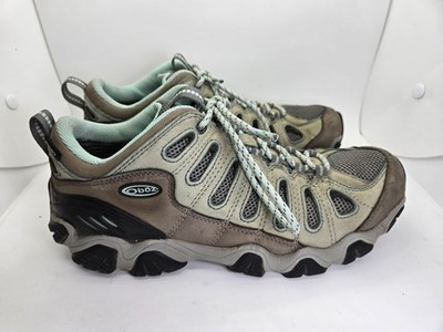 Oboz Sawtooth II Low Hiking Boots Women s 10 Green B-Dry Waterproof Trail Shoes