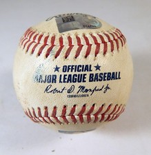 2022 Texas Rangers Col Rockies Game Used Baseball Josh Sborz Brendan Rodgers PID