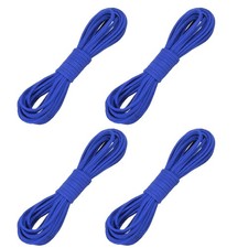 4 Pcs Faux Suede Leather Cord, 2.6mm x 5.5 Yards Flat String, Dark Blue