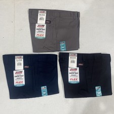 Genuine Dickies Men's Flat Front Comfort Waist Regular Fit Flex Pant GP896 NWT