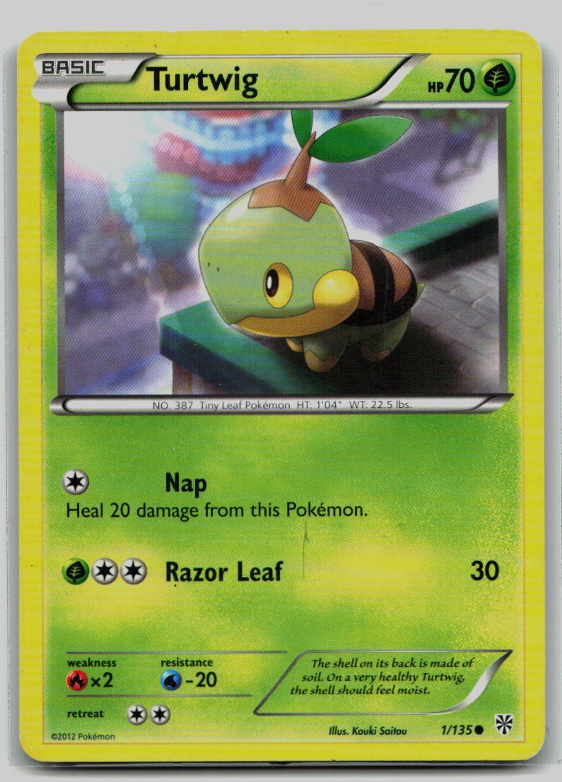 Pokemon TCG Turtwig 1/135 Plasma Storm LP