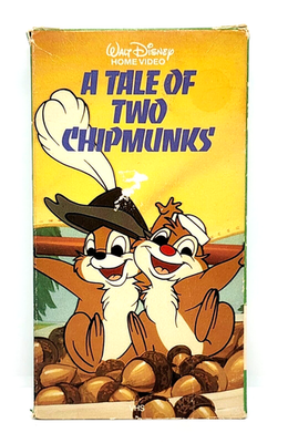 VINTAGE CHIP N DALE / A TALE OF TWO CHIPMUNKS VHS (1986) WALT