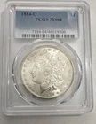 1884 Morgan Dollar New Orleans PCGS MS64 Silver $1 Coin