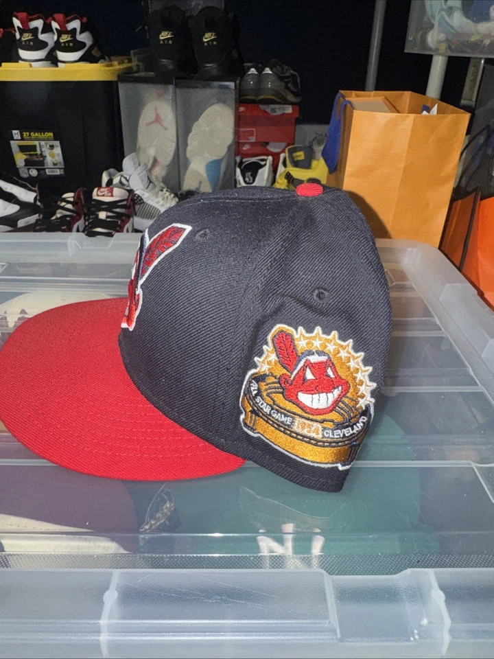 New Era Cleveland Indians Chief Wahoo Fitted 1954 All-Star Game Patch Size 7 1/4 - Image 2 of 4