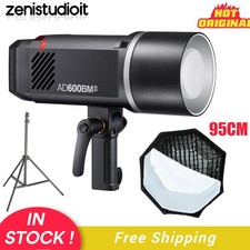 Godox AD600BMII 600Ws Bowens Mount Outdoor Flash 95cm Grid Softbox Stand Kit