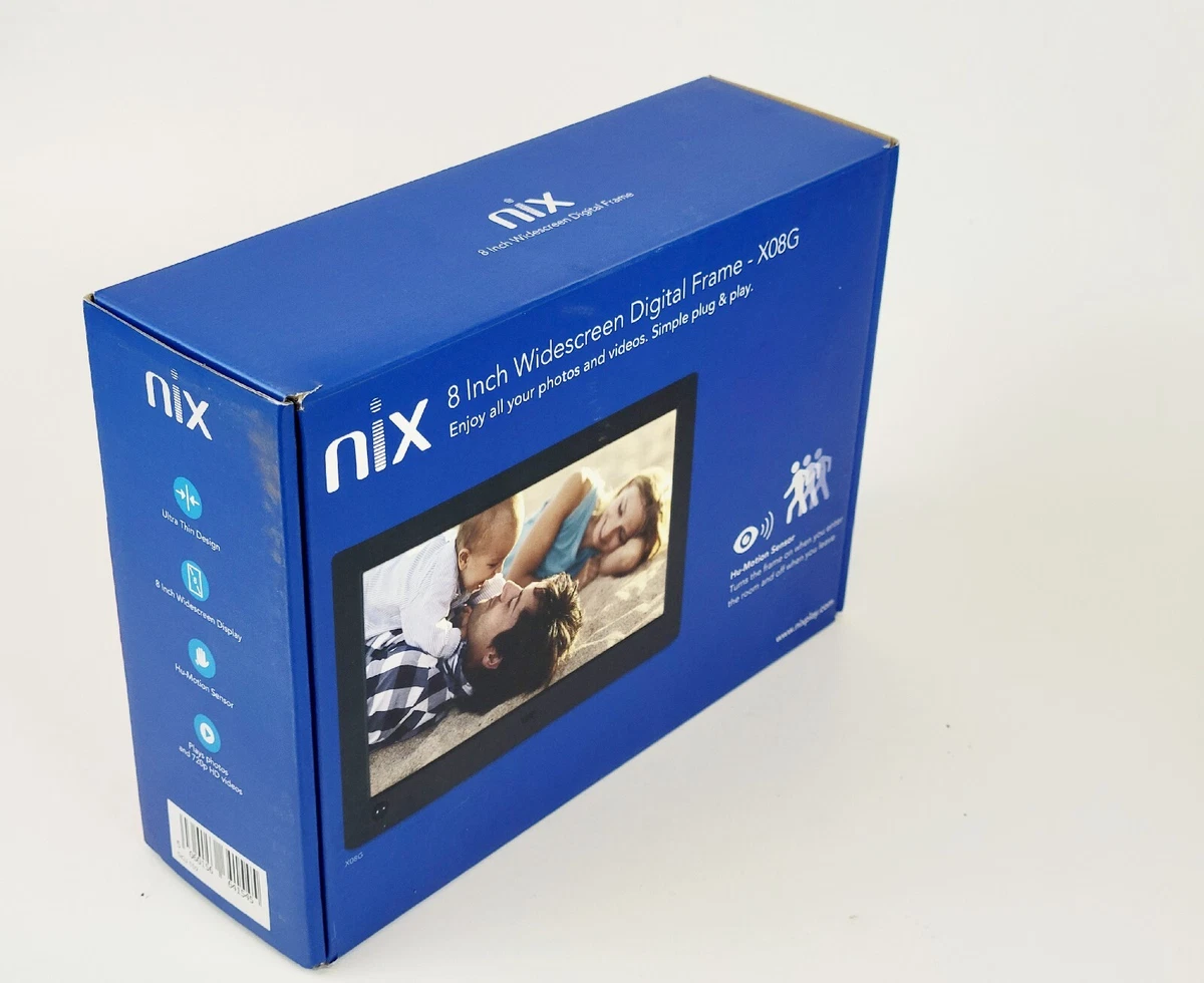 Nix 8 inch widescreen 2025 digital frame x08g