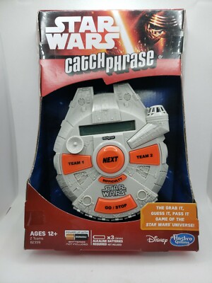 *NEW!* Hasbro Games Disney STAR WARS CATCH PHRASE Electronic Handheld Game