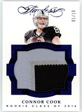 2016 Flawless Rookie Patch Blue Connor Cook 1/10 FIRST ONE