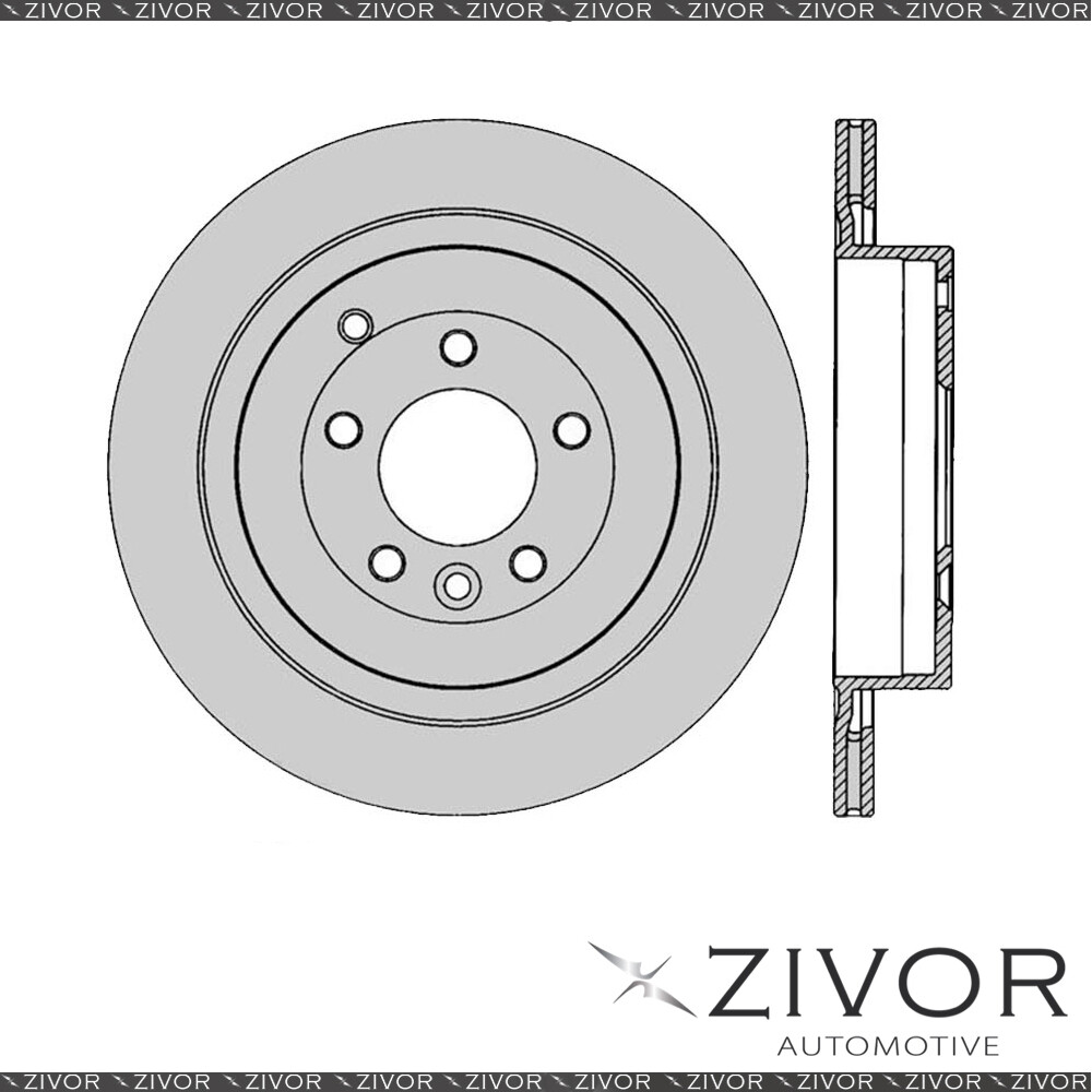 PROTEX Rotor - Rear For LAND ROVER RANGE ROVER . 4D SUV 4WD 2005 - 2007 ...