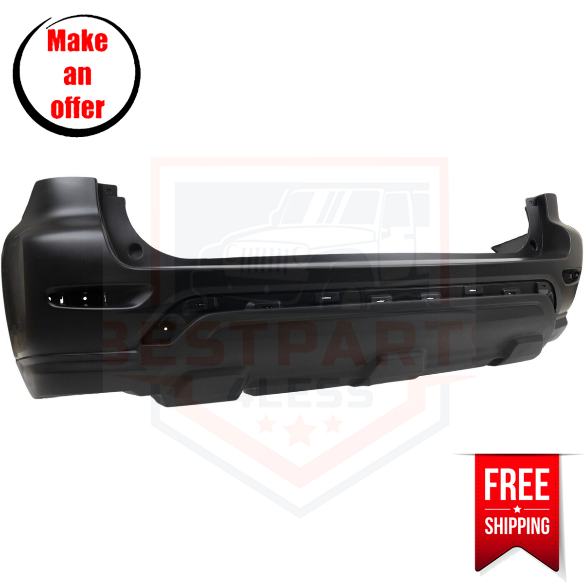Rear Bumper Cover NI1100314 primed for 2017-2019 Nissan Pathfinder