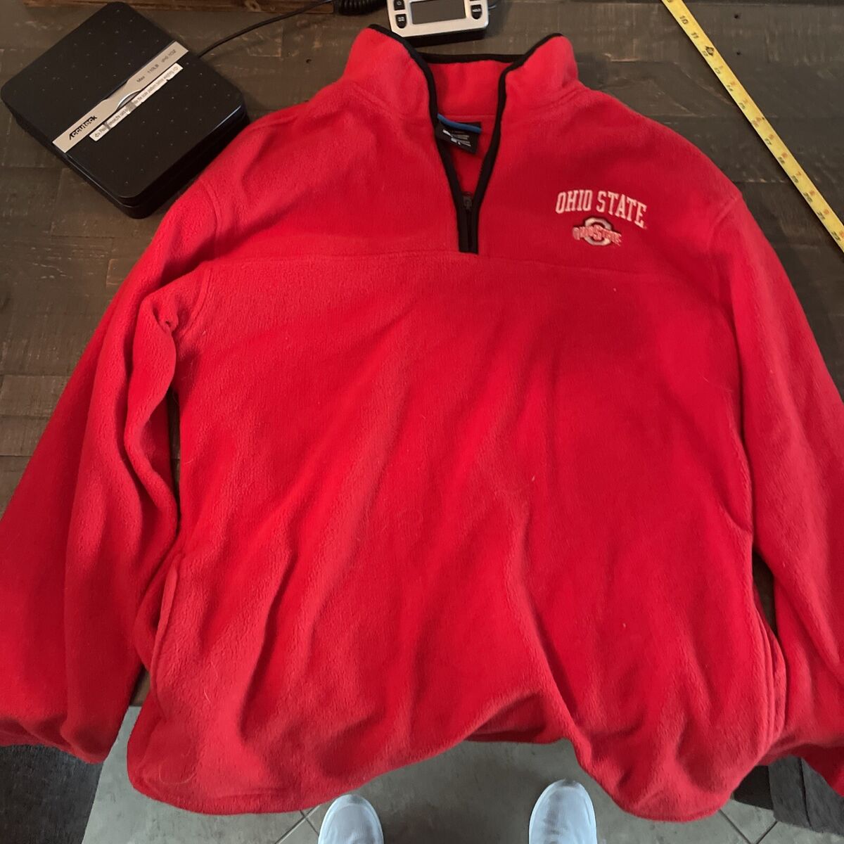 Vintage 90s Mens L Ohio State University Spell Out HalfZip Vintage 90s Mens L Ohio State University Spell Out HalfZip