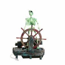 Pirate Captain Skeleton Action Figure Fish Tank Ornament Aquarium Decoration