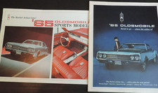 2 1965 Oldsmobile Showroom Sports Model Booklets 98 Starfire Jet Star Cruiser
