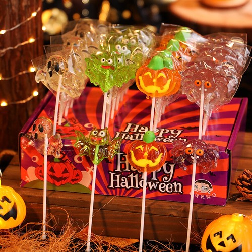 200 Stück Halloween Lutscher Karten - Süßigkeitenhalter Für Partydekoration