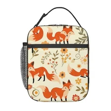 Cute Fox Lunch Box for Adults Women Girls Boys Kids Animal Lunch Box Insulate...