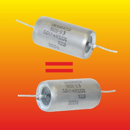 0.047uF 47nF 400V LOT OF 2 PAPER IN OIL PIO AUDIO CAPACITORS K40Y-9 - Foto 4