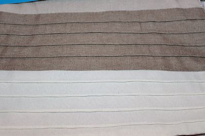 Essential Home Modern Linen Look Reversible Table Runner 13x72 Tan