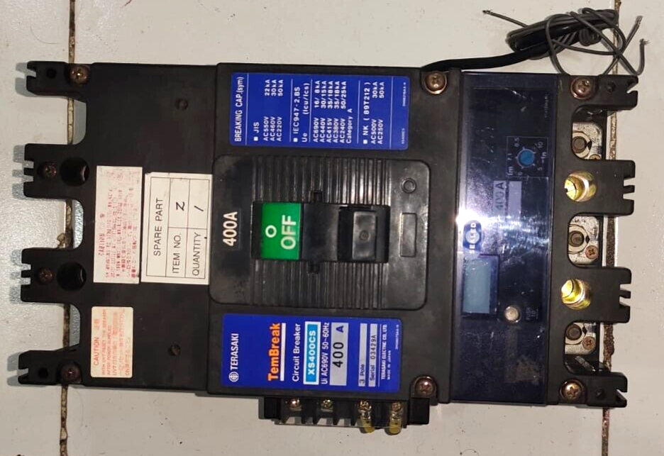 NEW TERASAKI TEMBREAK CIRCUIT BREAKER XS400CS Ui A690V 50