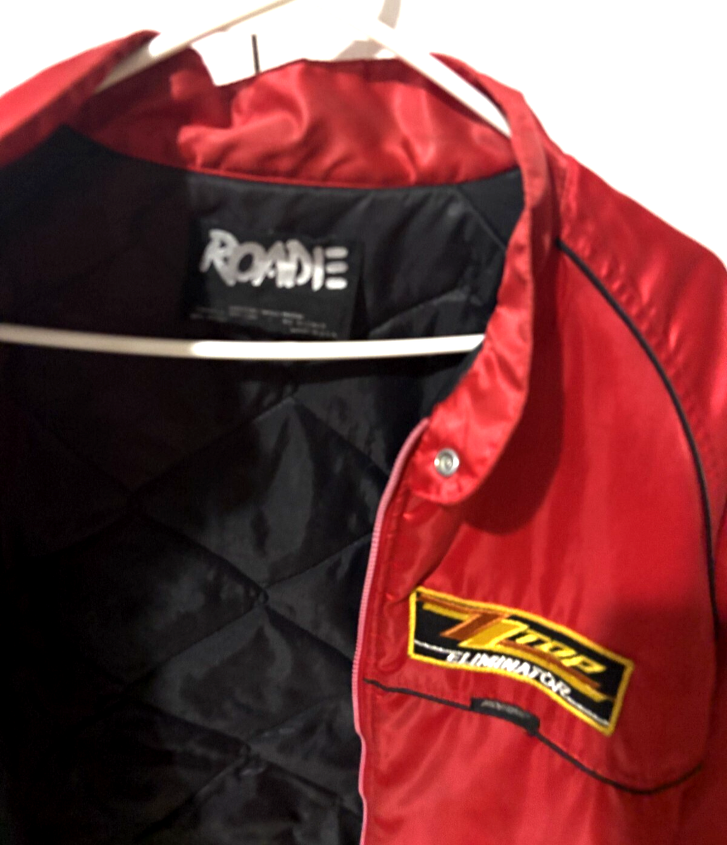 ZZ Top Roadie Jacket Vintage 1983 Eliminator Red 1933 Ford Coupe