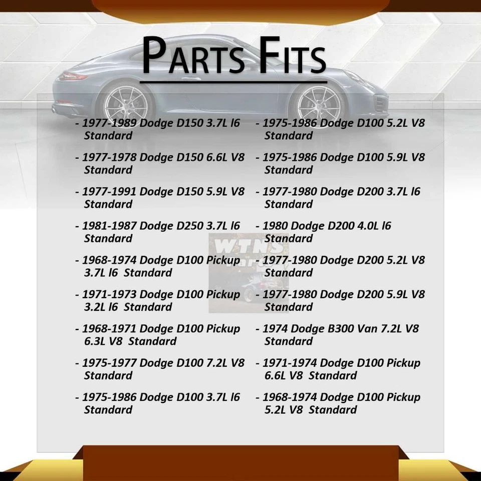Fits 1975 1976 1977 1978 Dodge B300 GMB Rear Shaft All Joints Universal Joint - Image 4 of 4