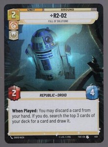 Star Wars Unlimited TotR Foil Hyperspace Card TWI458 R2-D2