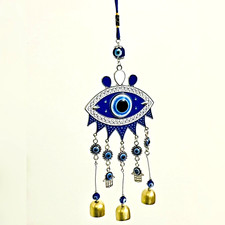 Turkish Nazer Blue Evil Eye Home Wall Hanging D cor Glass Beads - Lucky Gift