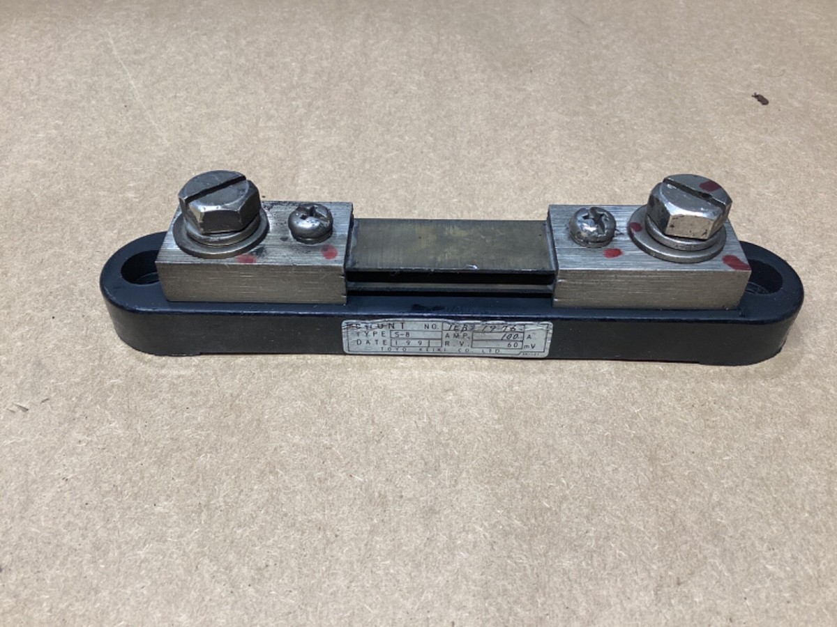 Toyo Keiki Co Shunt S-8 Mitsubishi S-8 100A 60 mV #130K92 | eBay