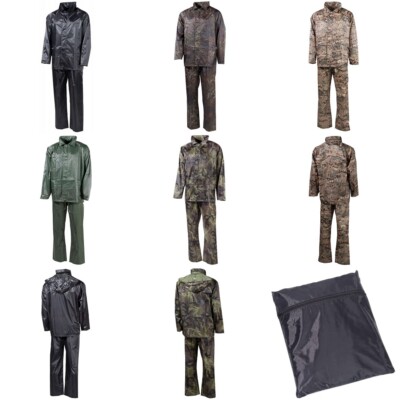 MFH Regenanzug Regenkombi Regenjacke Regenhose Nässeschutz Regenbekleidung NEU