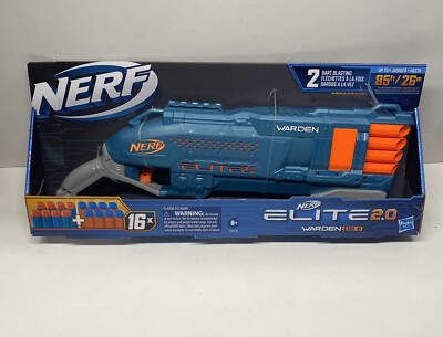 Nerf Elite 2.0 Warden Blaster Foam Dart Blasting Gun Kids Fun Play Toy Set - NEW