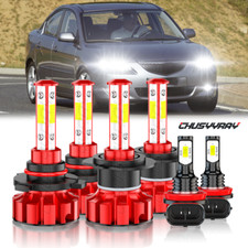 9005 H7 H11 Combo Led Headlight Hi Lo Fog Light Bulbs Fit Mazda 3 2004 2005 2006