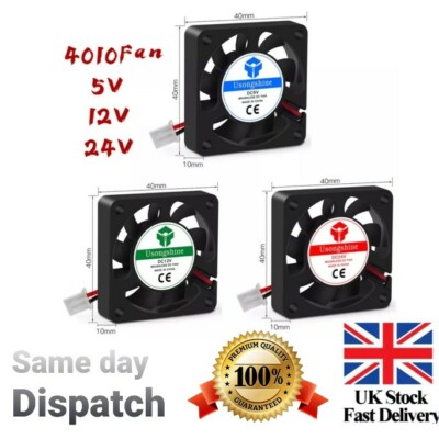 DC 5V/12V/24V Computer CPU Kühler Mini 4010 Kühllüfter 40x40x10mm kleiner Auspuff