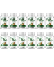 Gluco Elixir Blood Optimizer, Advanced Blood Support for Circulation-12 Bottles