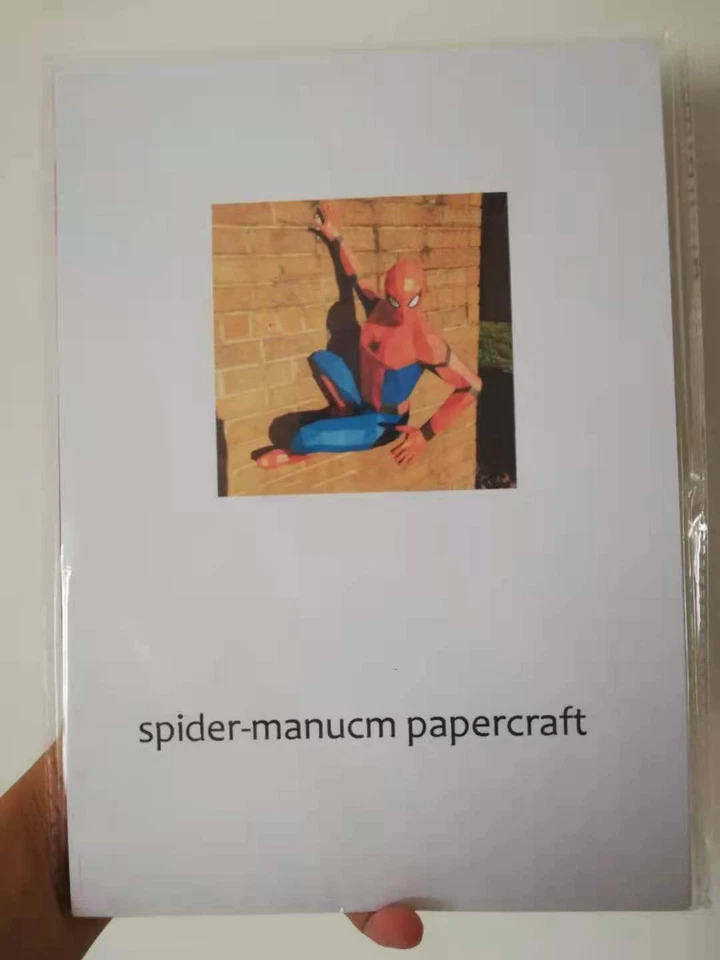 Hágalo usted mismo Modelo de papel 3D para colgar en la pared Spider-Man decoración del hogar de aproximadamente 80 cm de altura Foto 3 de 4