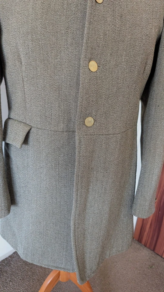 ABRIGO INMACULADO DE CAZA DE TWEED PARA HOMBRE MEARS A MEDIDA TALLA 44 - Imagen 3 de 4