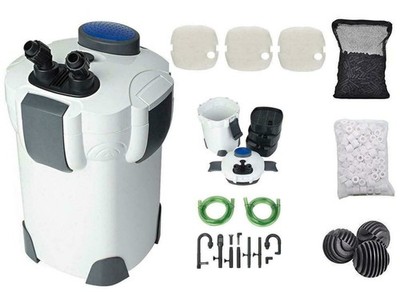 3-STAGE AQUARIUM CANISTER FILTER 265 GPH FOR FRESH/SALT WATER UP TO 75 GAL