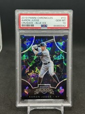2019 Panini Chronicles #10 Aaron Judge Crusade Blue Ice PSA 10 #'d /99