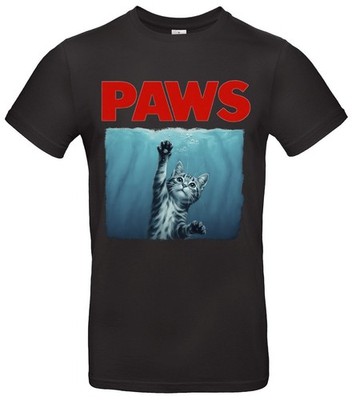 Paws Katze T-Shirt   Lustiges Meme Shirt mit Pfoten für Cat Lover