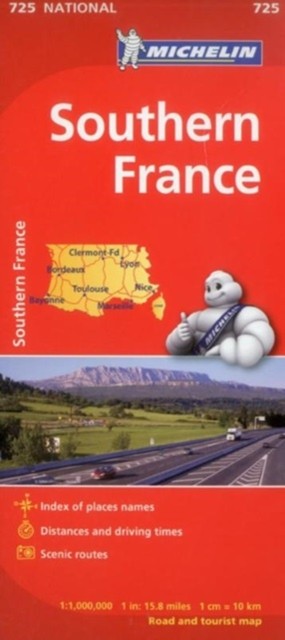 Southern France - Michelin National Map 725 by Michelin (Sheet map, folded)