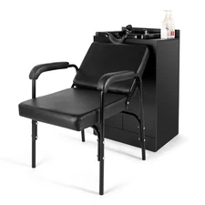 Backwash Shampoo Station Bowl Sink,Reclining Barber Chair,Salon Beauty Equipment