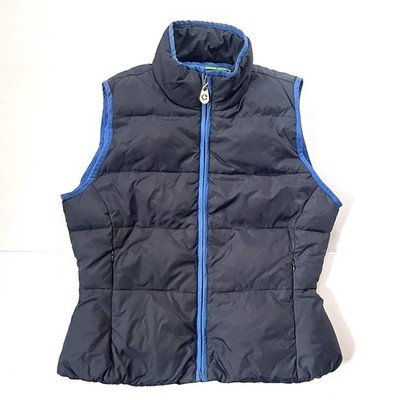 Women s C. Wonder Light Down Feather Quilted Puffer Vest Navy Blue Medium 8 10